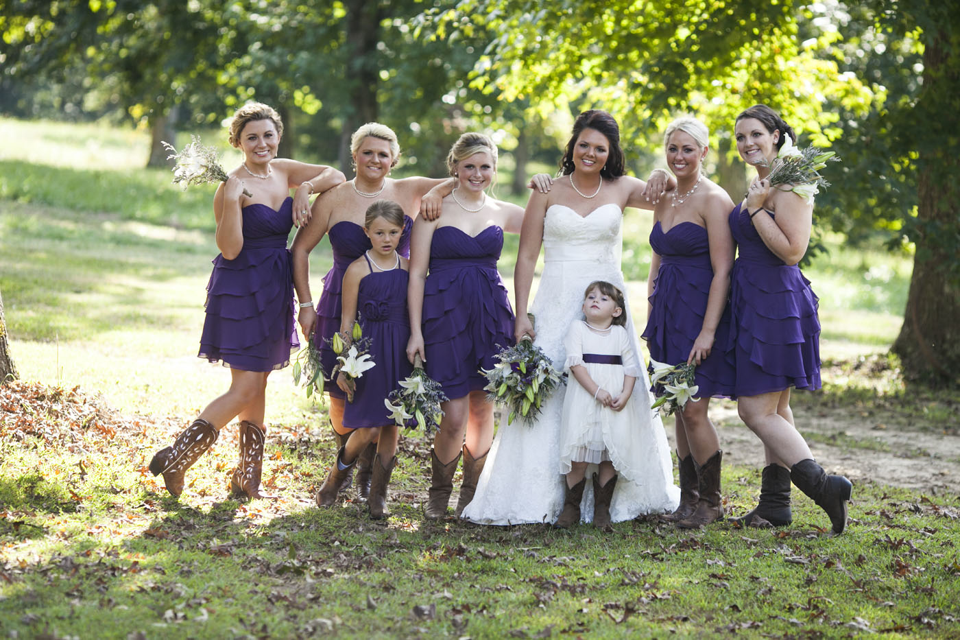 nashville-wedding-owen-farm-06-country-bridesmaids - Sara Kauss Photography