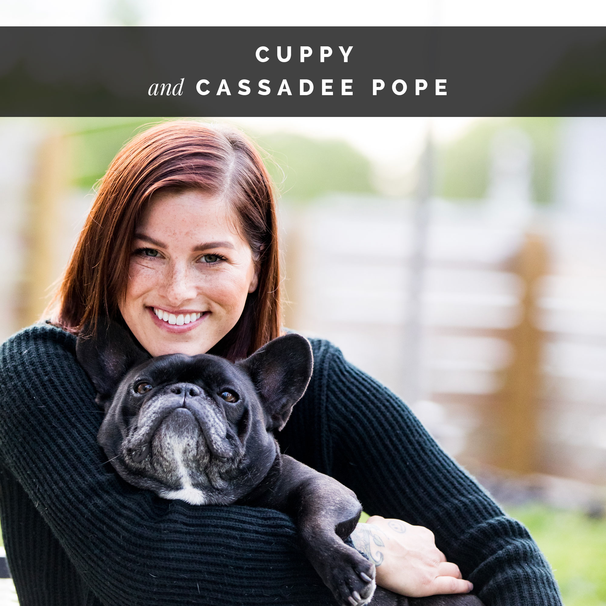 cassadee pope and her dog, cuppy