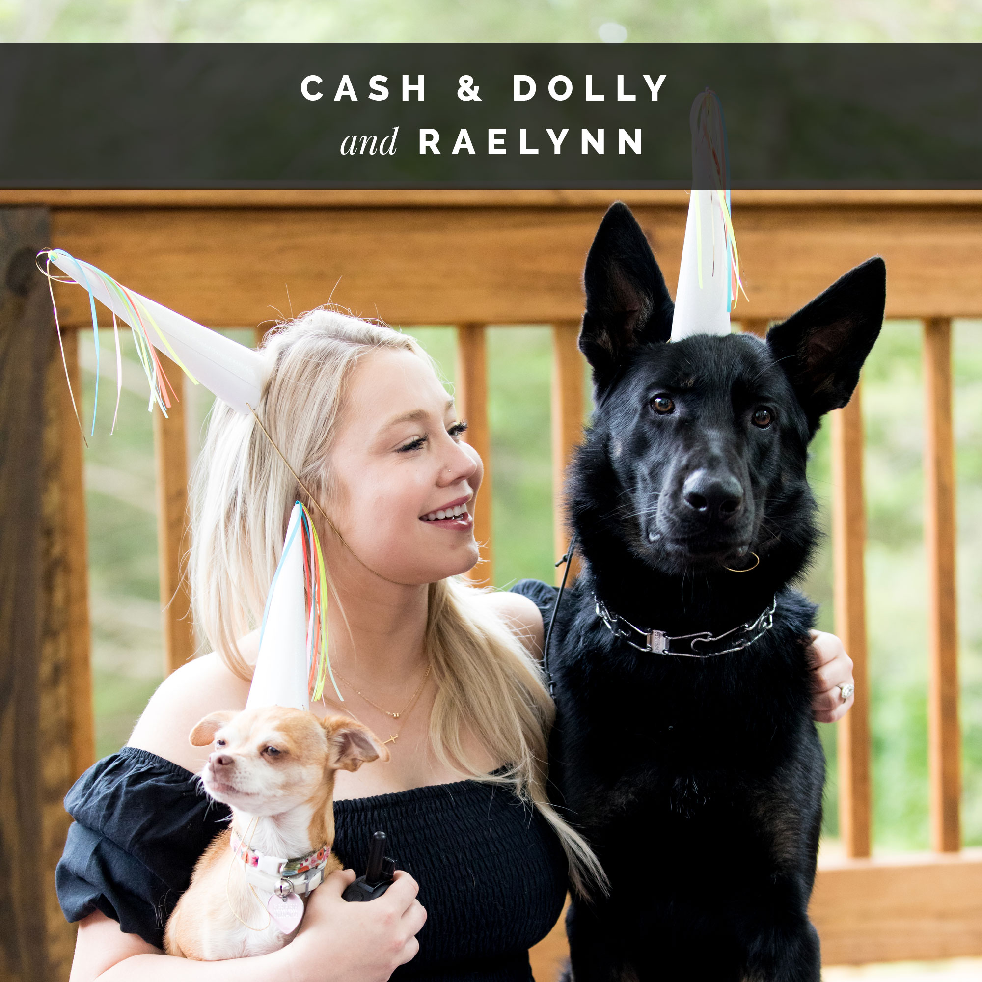 Photo of country artist RaeLynn and her dogs | Celebrity Dogs and their people by Sara Kauss